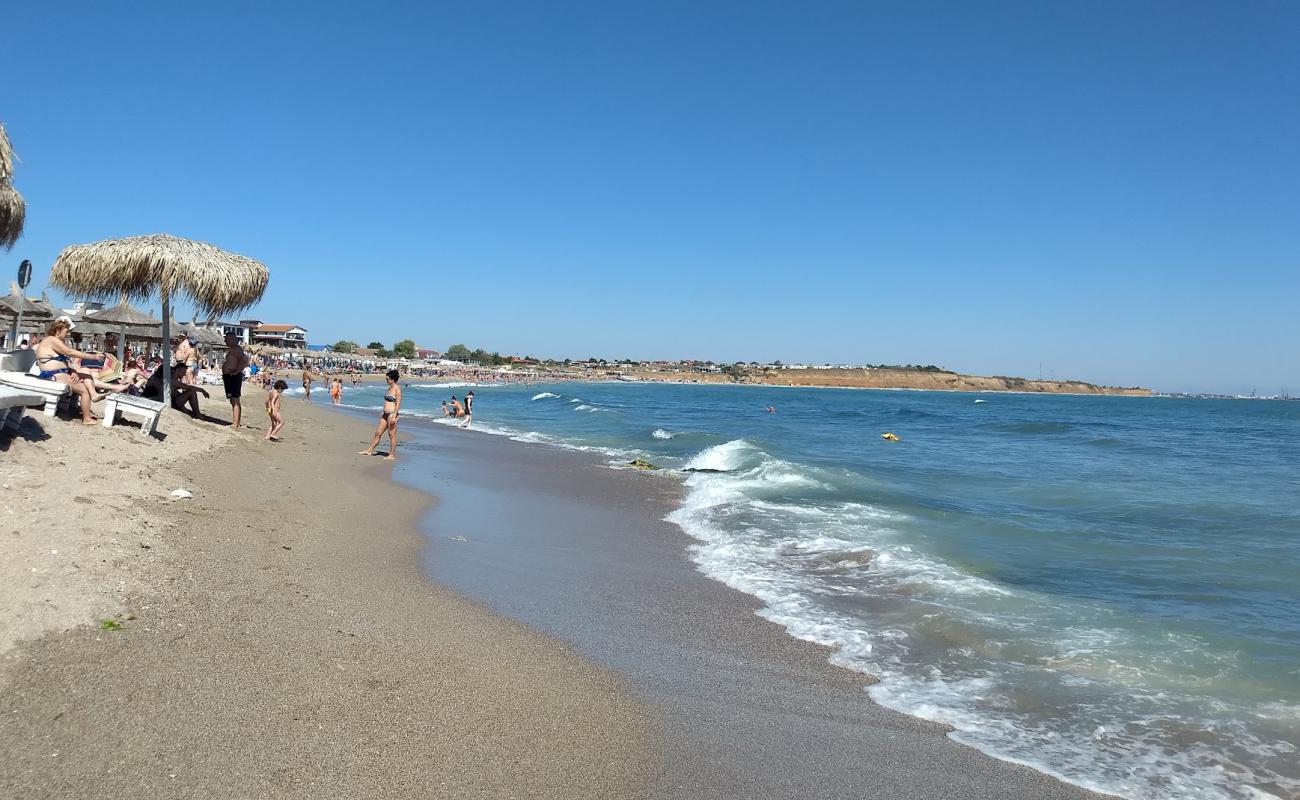 Foto de Vama Veche beach con arena brillante superficie