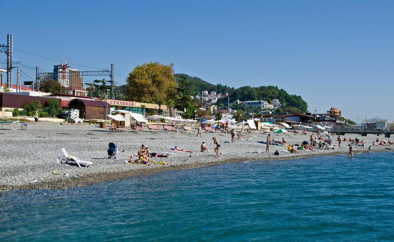 Foto de Dagomys beach con guijarro gris superficie