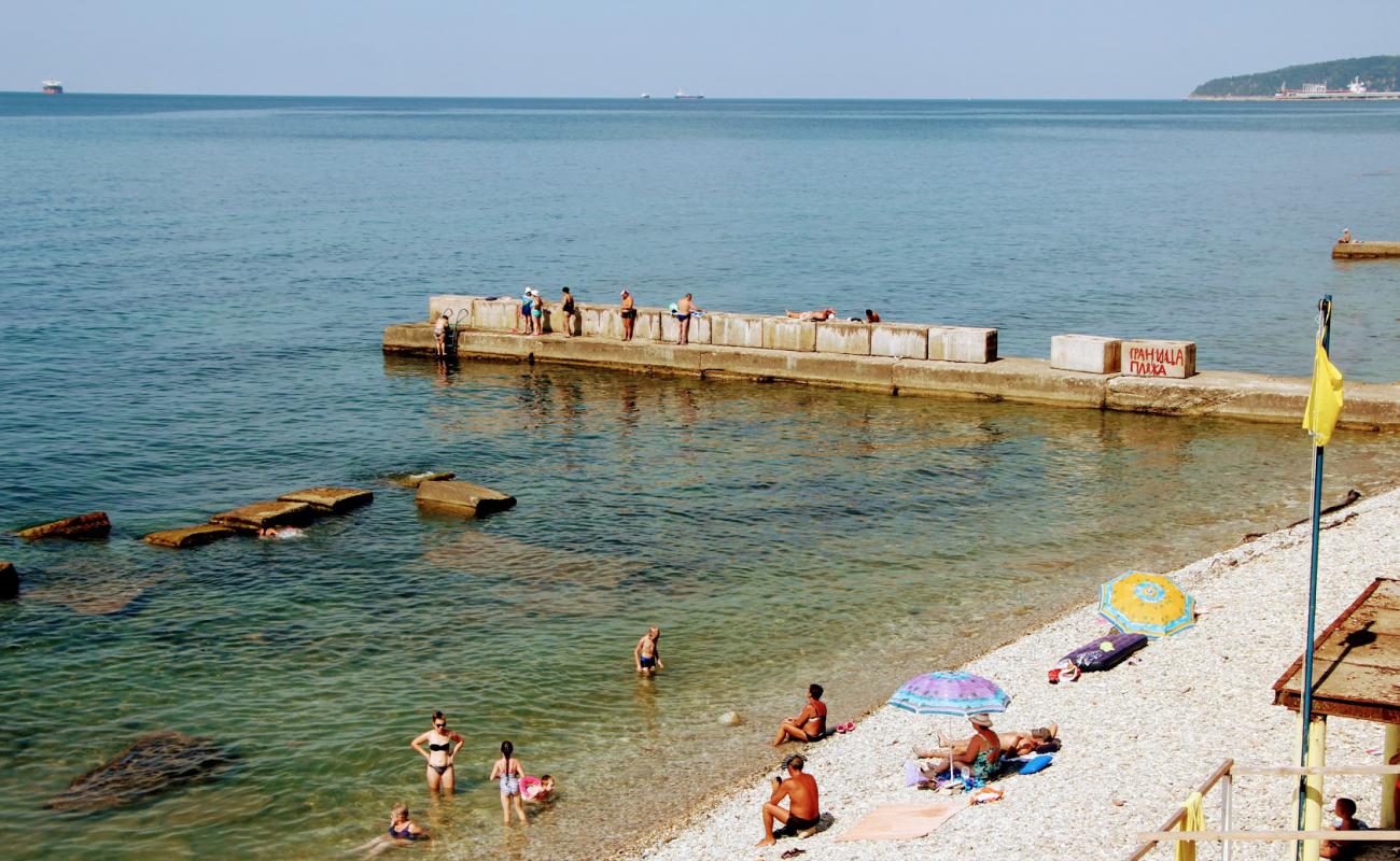 Foto de Gizel-Dere beach con guijarro gris superficie