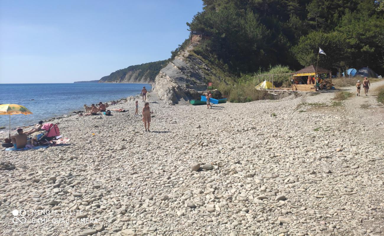 Foto de Nazarova dacha beach con guijarro ligero superficie