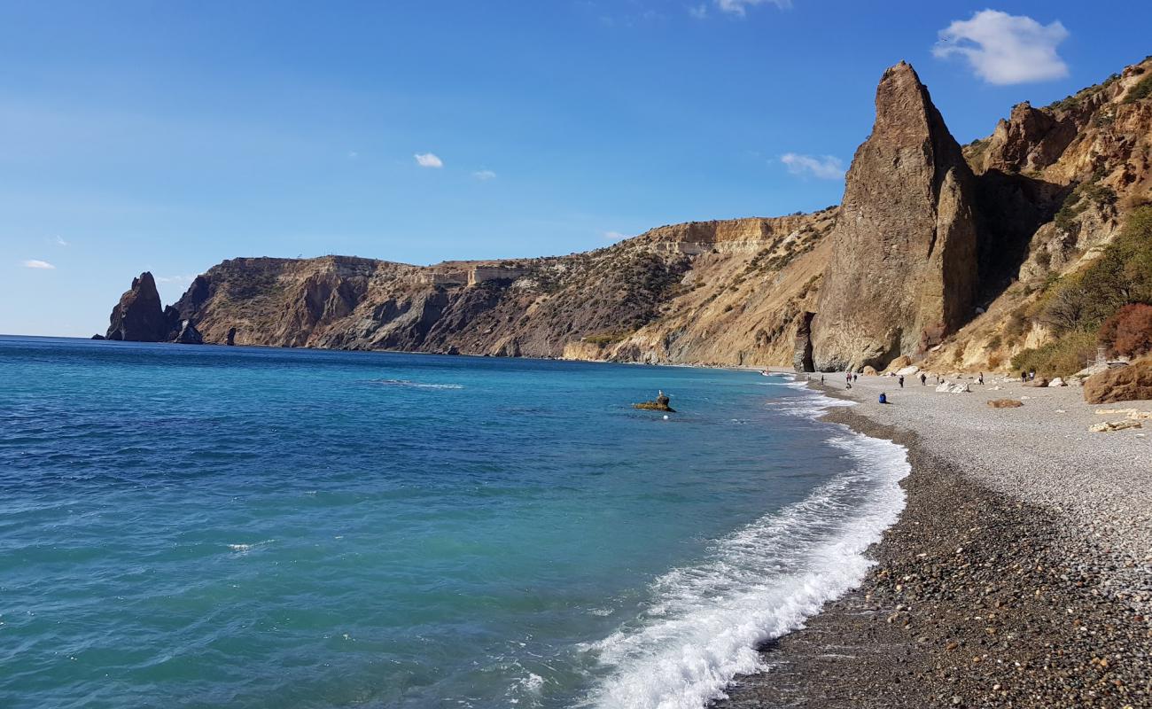 Foto de Playa Jasper con guijarro gris superficie