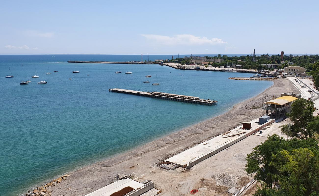 Foto de Tereshkova  beach con guijarro gris superficie