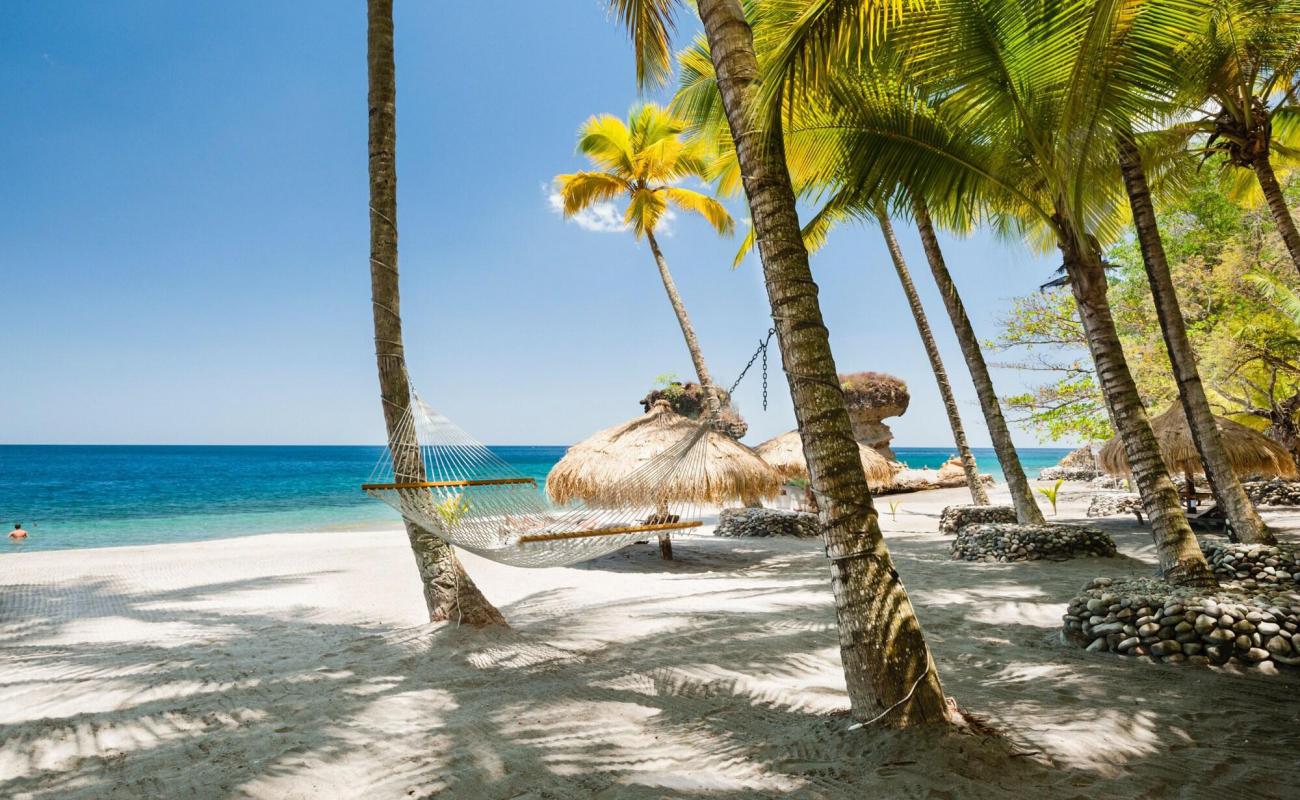 Foto de Playa Anse Chastanet con arena de concha brillante superficie