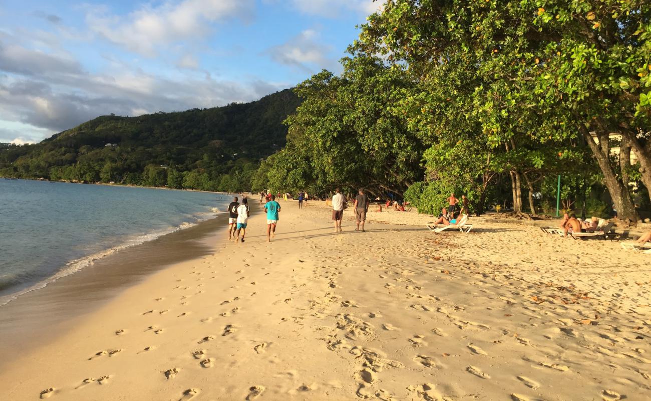 Foto de Anse Aux Pins Beach con brillante arena fina superficie