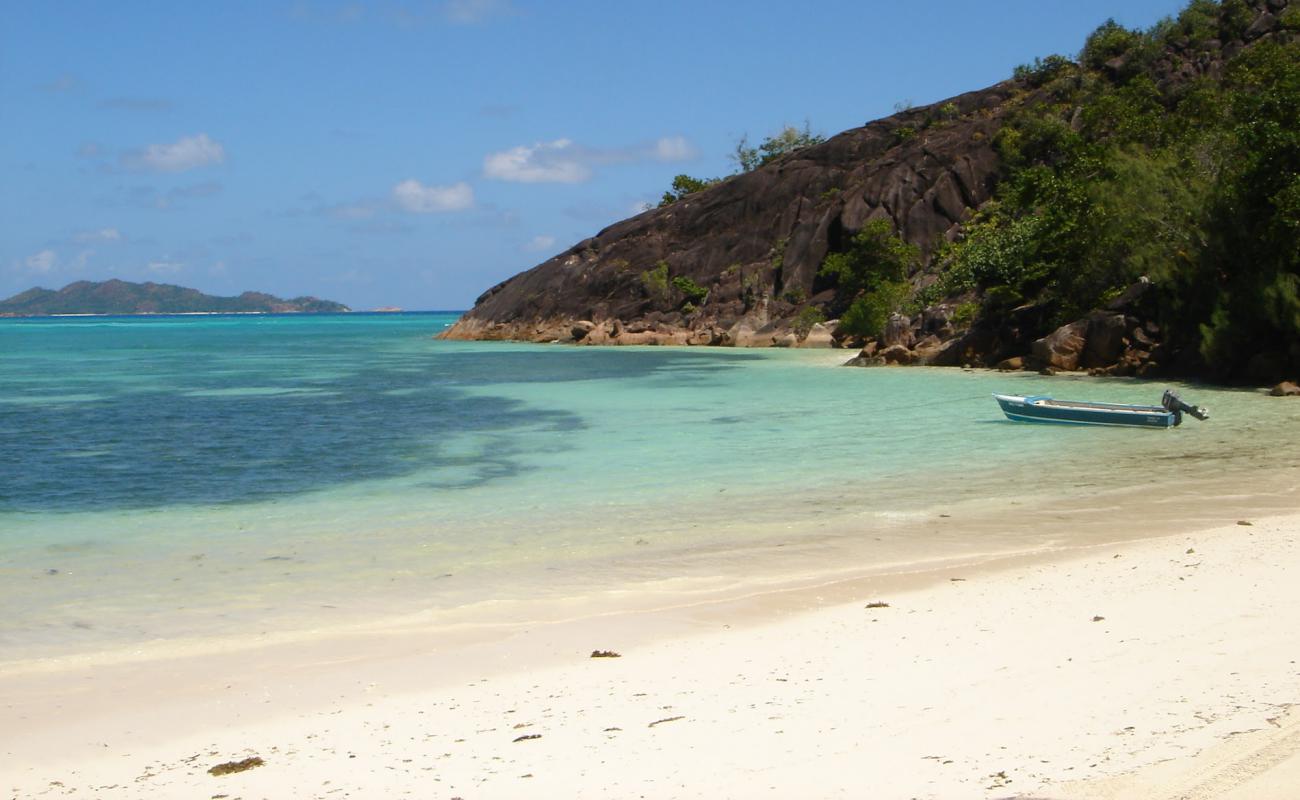 Foto de Anse Gouvernement Beach con brillante arena fina superficie