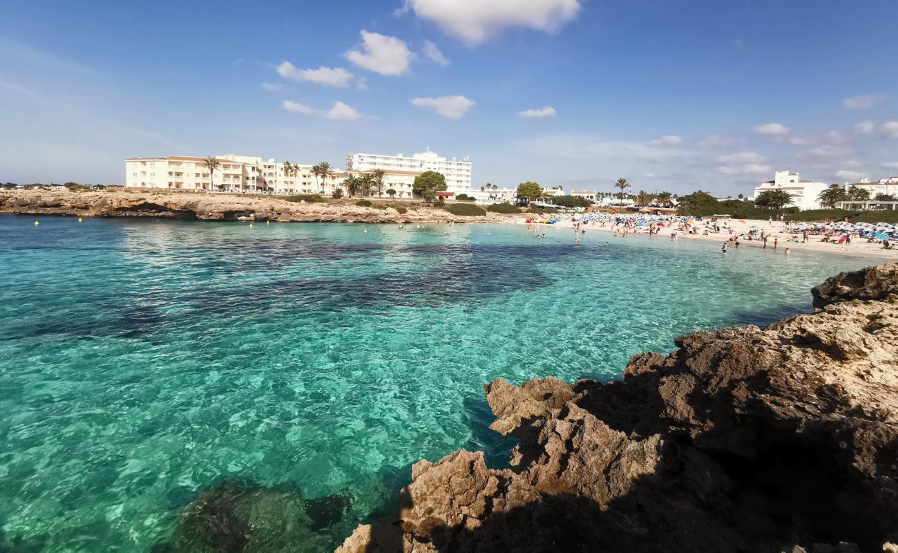 Foto de Cala en Bosch con brillante arena fina superficie