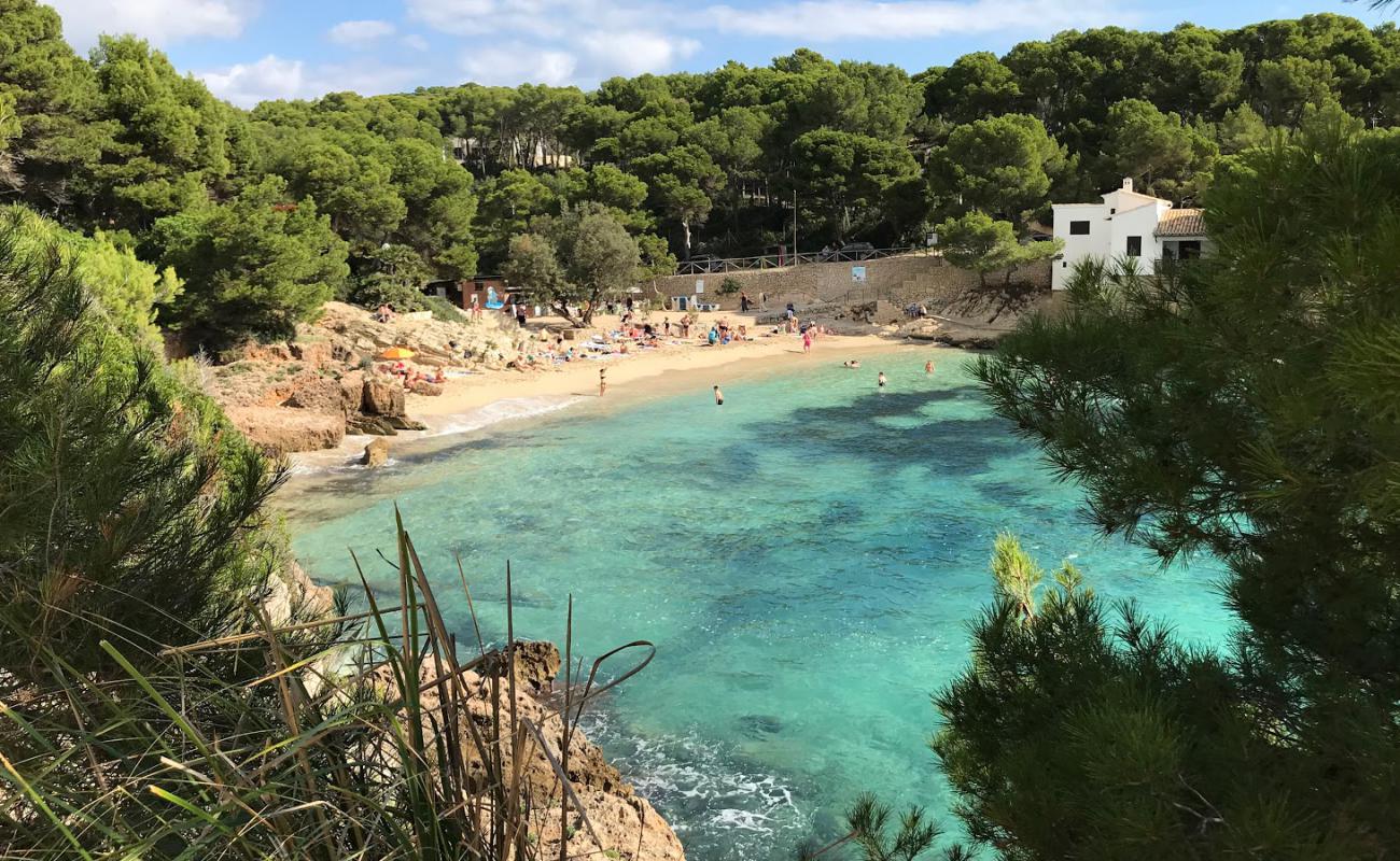 Foto de Cala Gat con brillante arena fina superficie