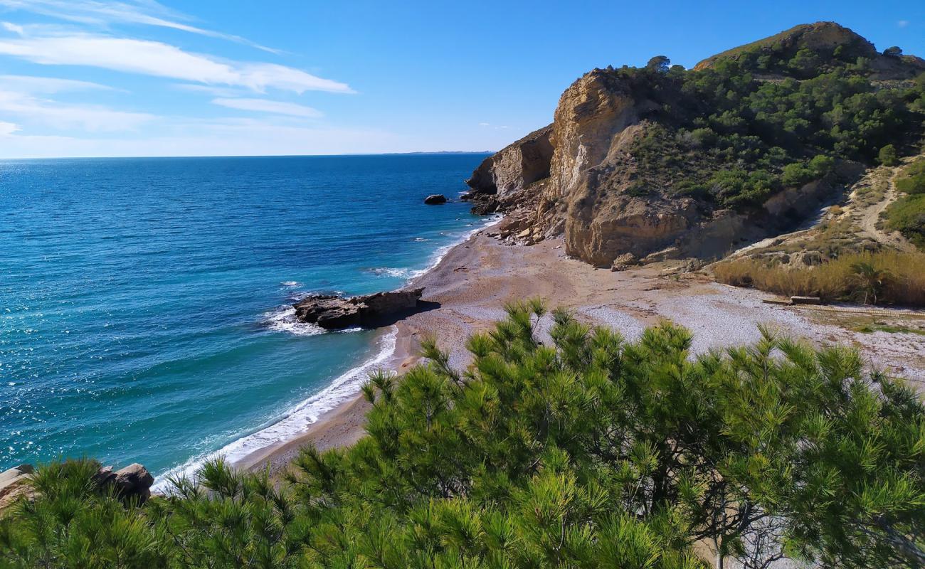 Foto de Playa la Caleta con arena oscura superficie