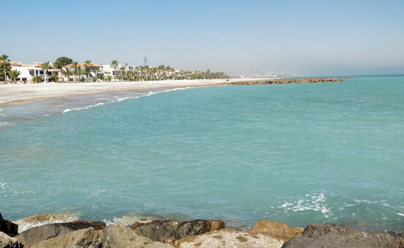 Foto de Playa Moncofar con guijarro fino gris superficie