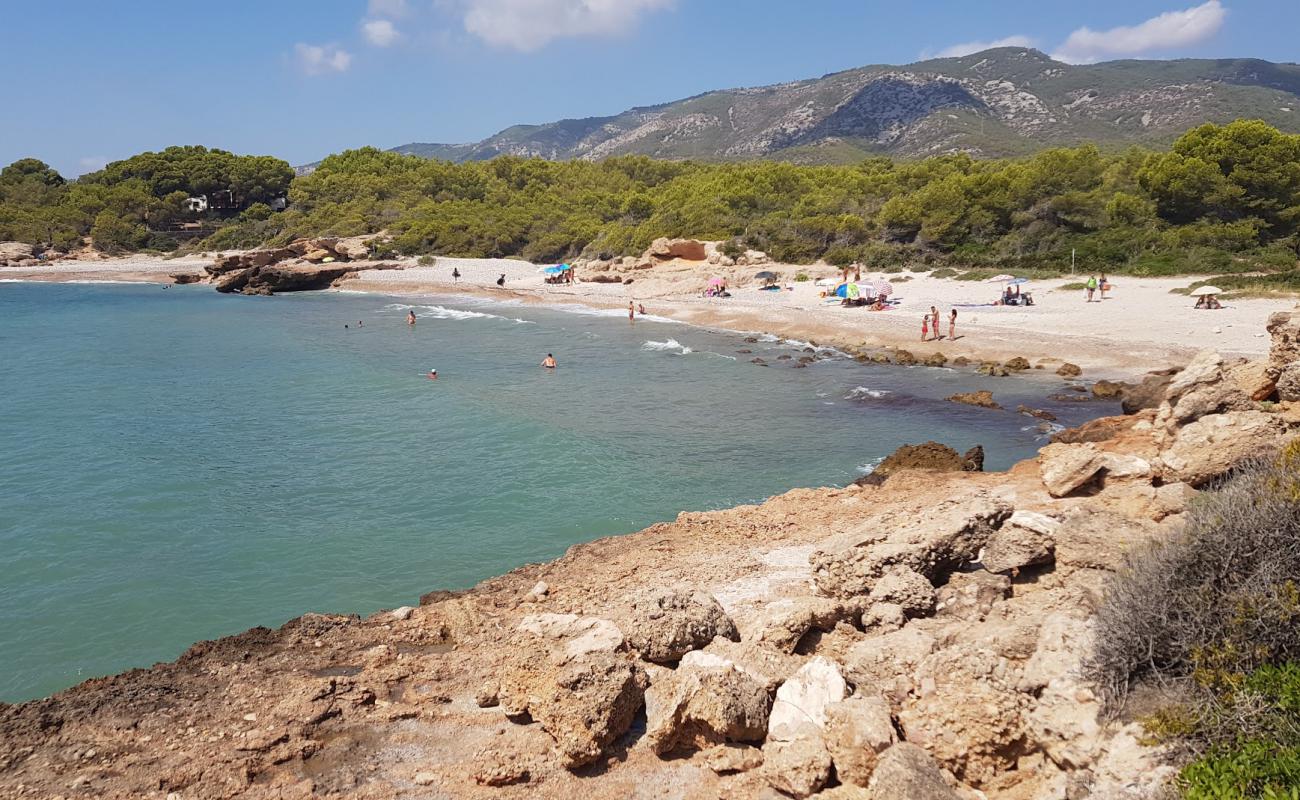 Foto de Cala Argilaga con arena fina y guijarros superficie