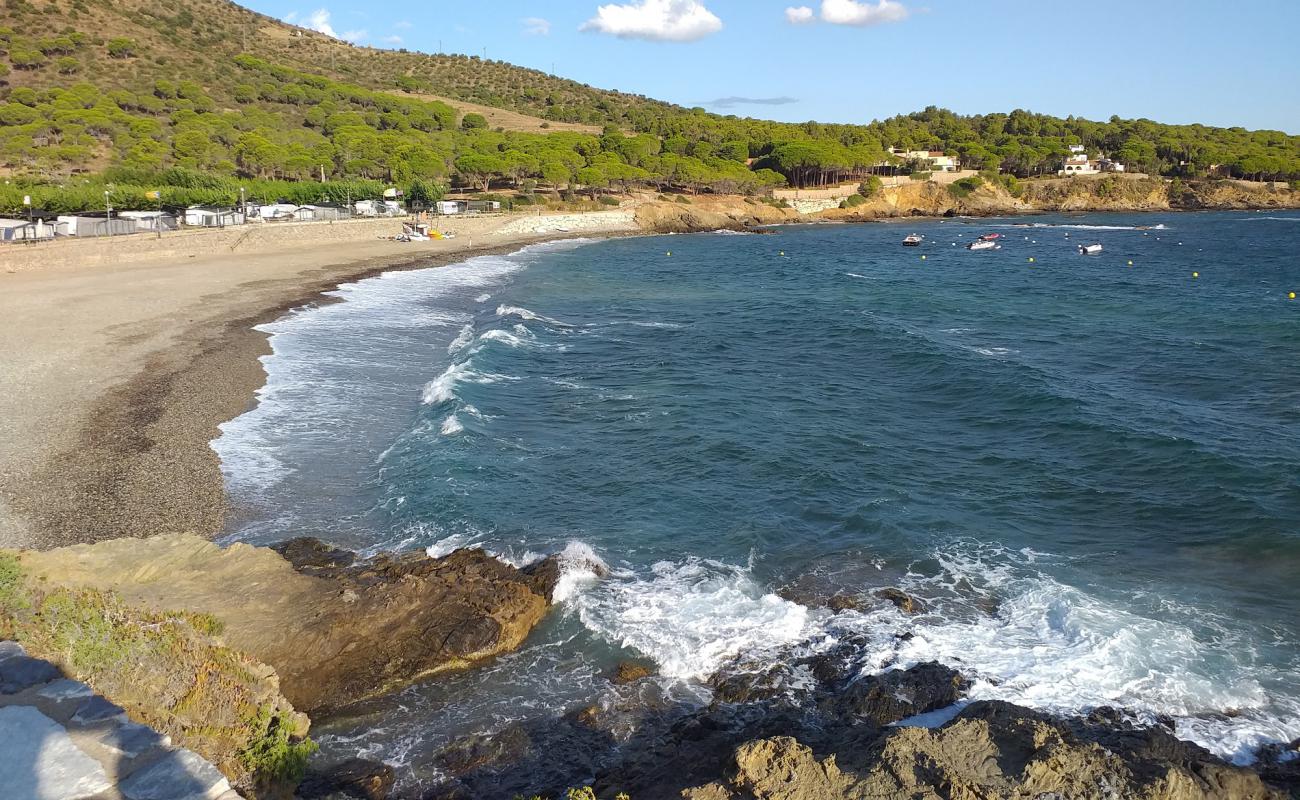 Foto de Platja del Port de la Vall con guijarro gris superficie