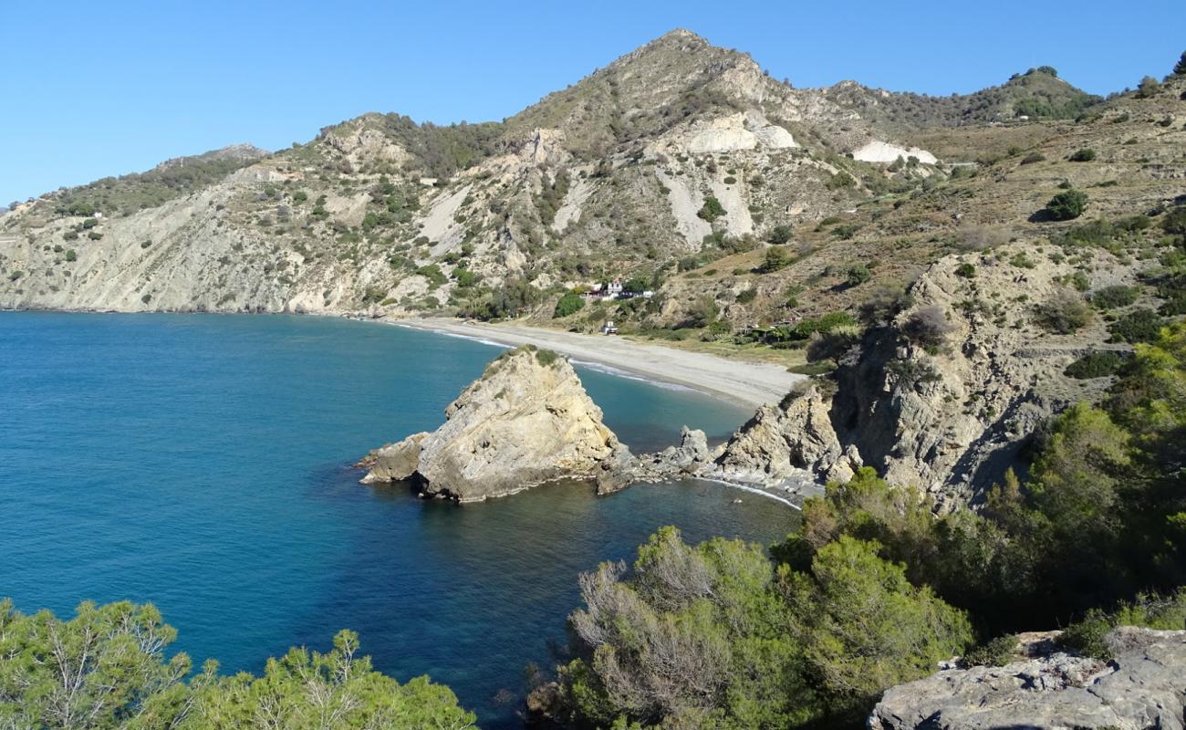 Foto de Cala del Cañuelo con guijarro fino claro superficie