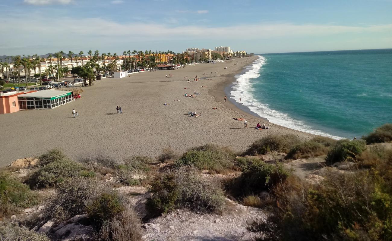 Foto de Playas de Salobreña con guijarro fino gris superficie