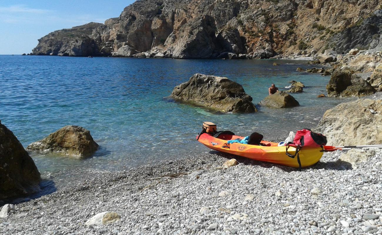 Foto de Playa la Conejita con guijarro fino claro superficie