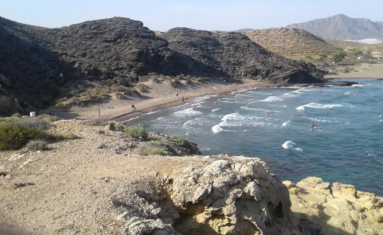 Foto de Playa de Las Minas con arena brillante superficie