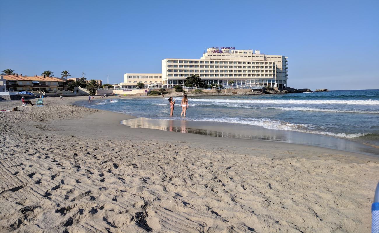 Foto de Playa de Galua con arena brillante superficie