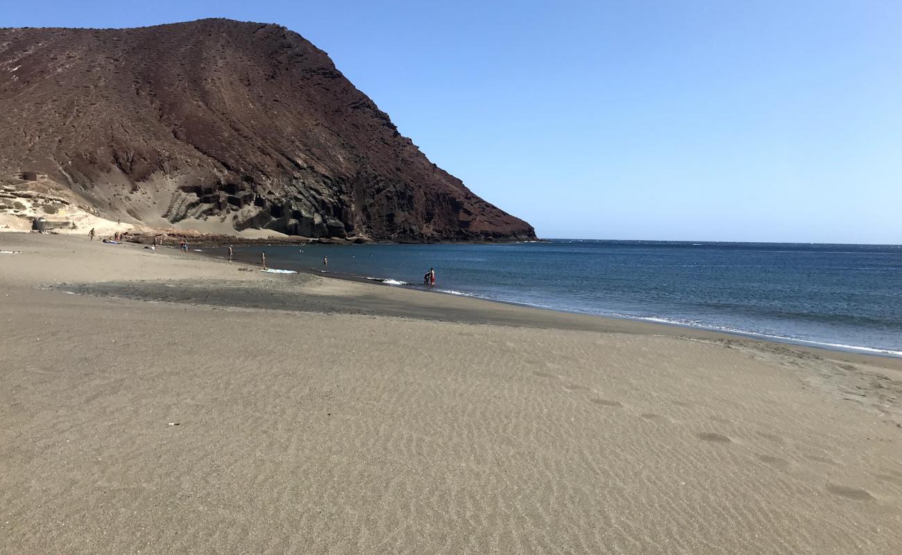 Foto de Playa de la Tejita con arena oscura superficie