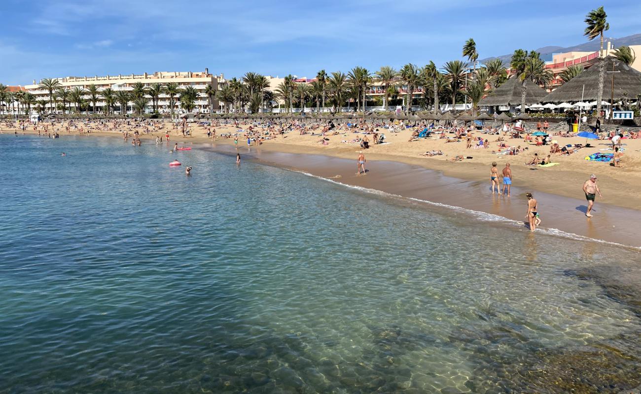 Foto de Playa del Camisón con brillante arena fina superficie