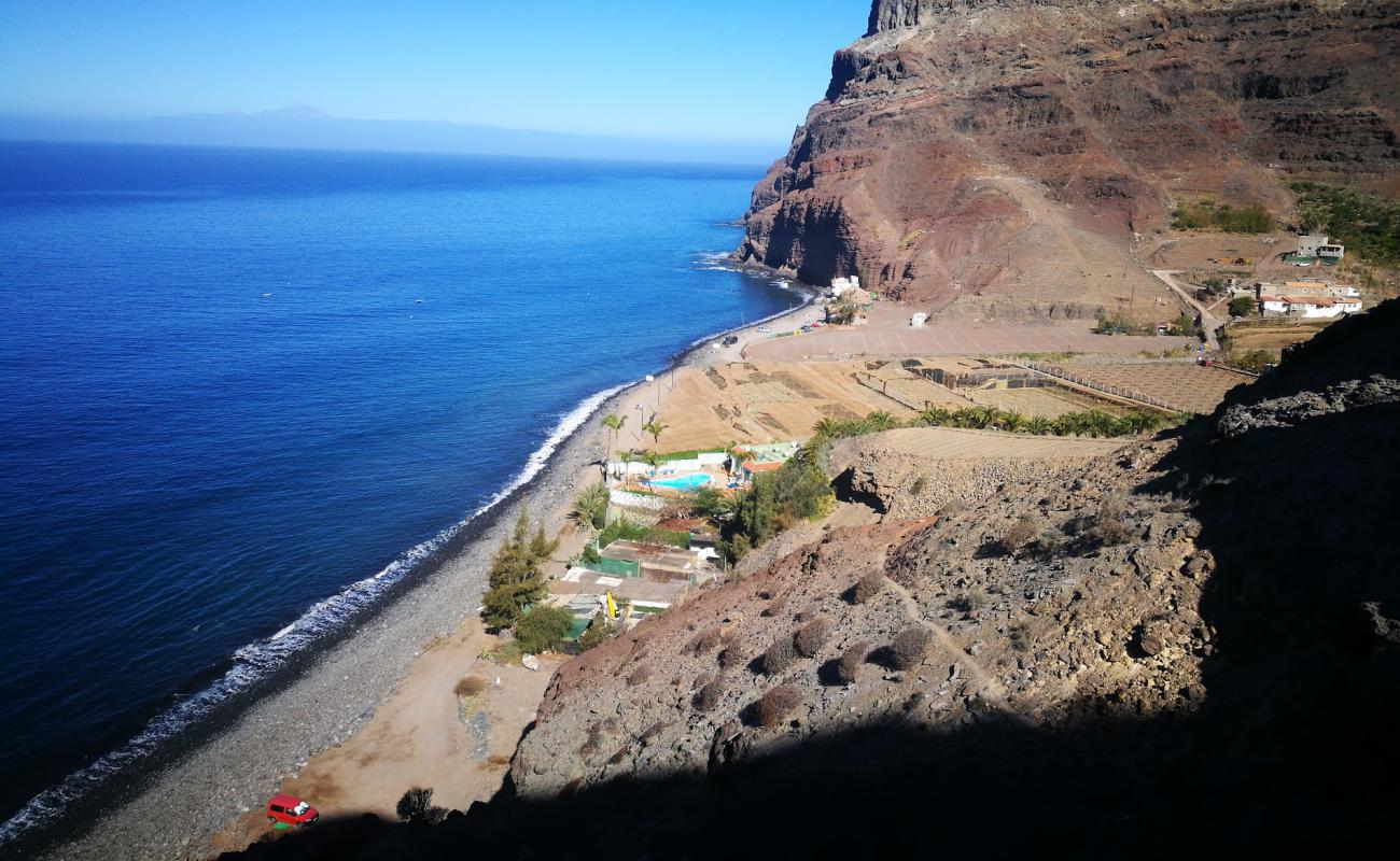 Foto de Playa de Aneas con guijarro gris superficie