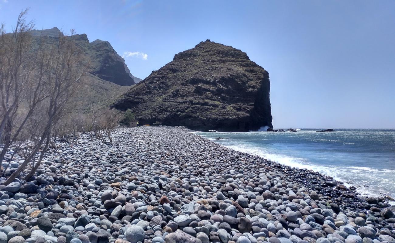 Foto de Playa de La Aldea con piedra superficie