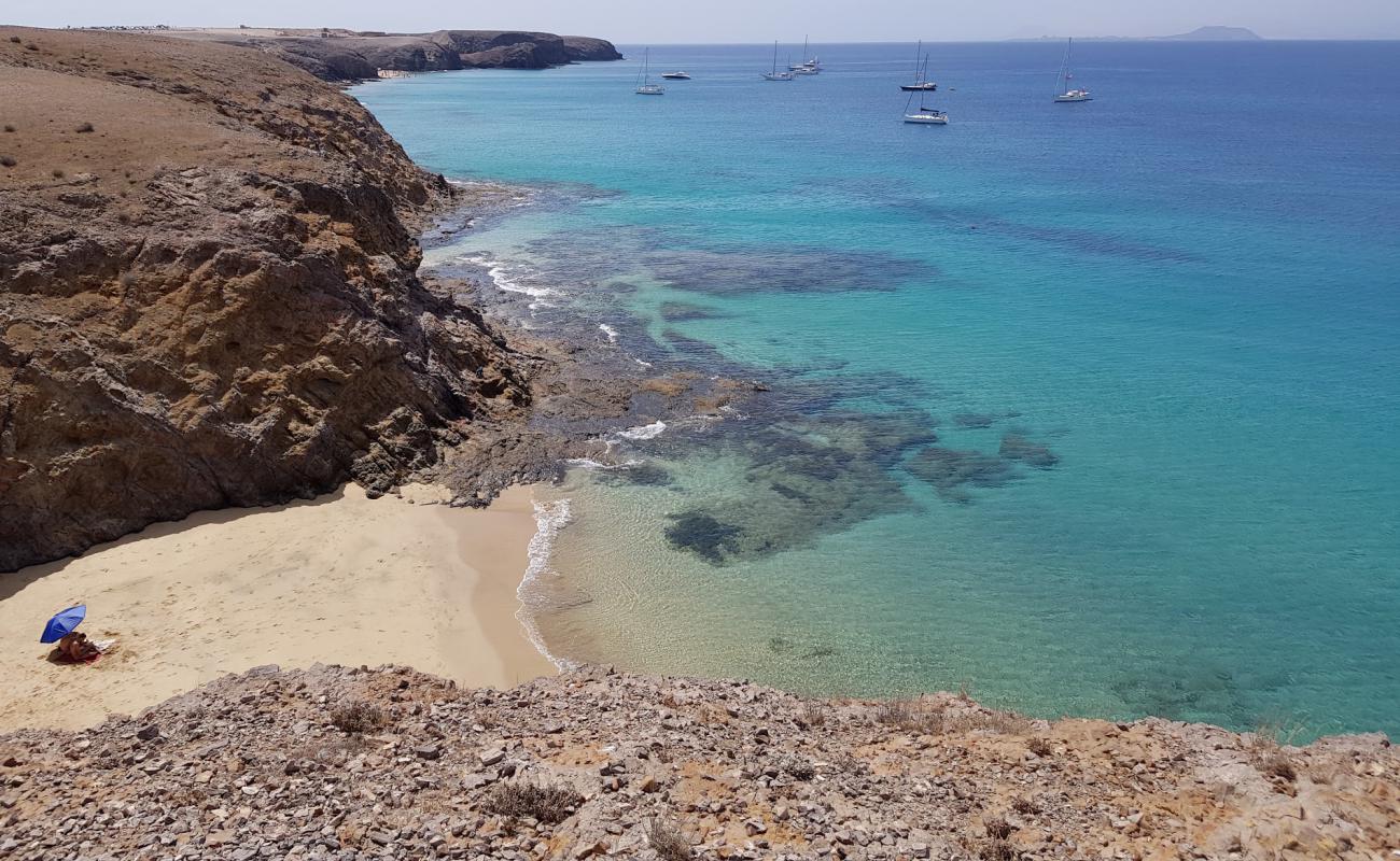 Foto de Playa San Marcial caeltón con brillante arena fina superficie