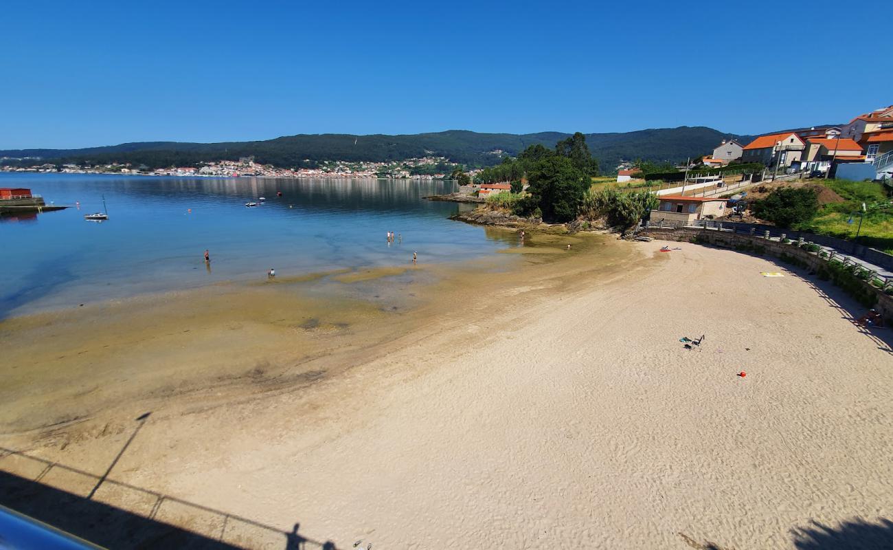 Foto de Praia de Campelo con arena gris superficie