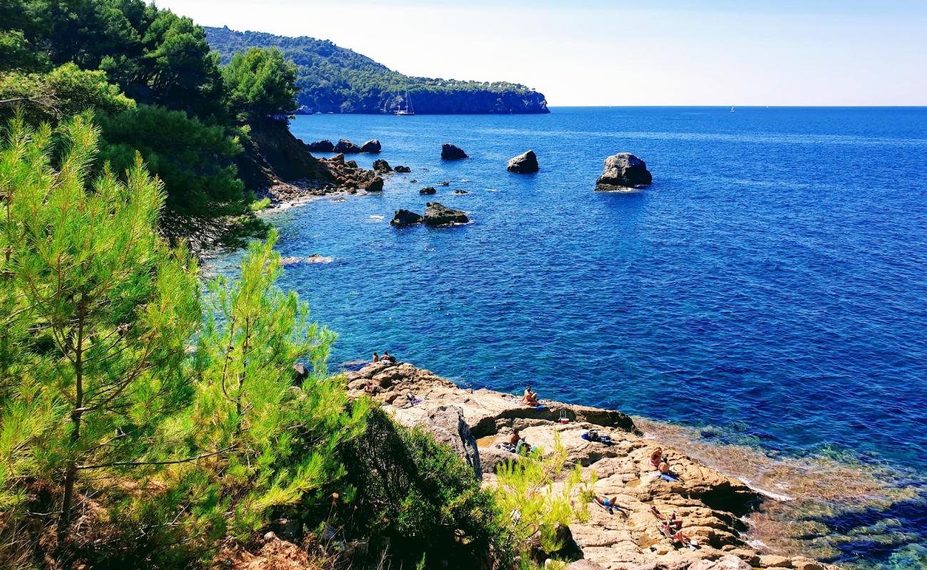 Foto de Es Canyaret Beach con piedra superficie