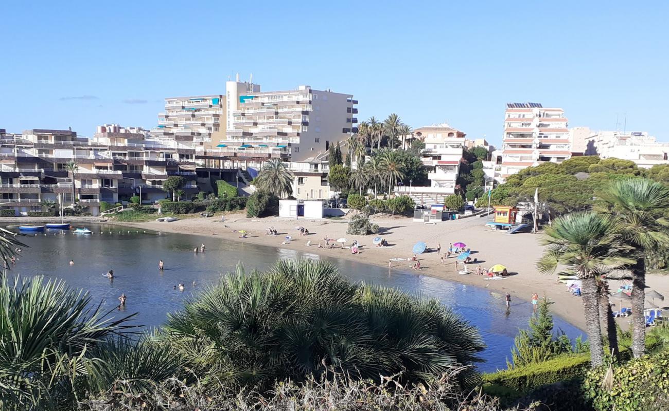 Foto de Cala del Pino Beach con arena brillante superficie