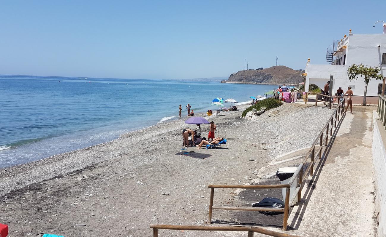 Foto de Lagos Beach con guijarro fino gris superficie