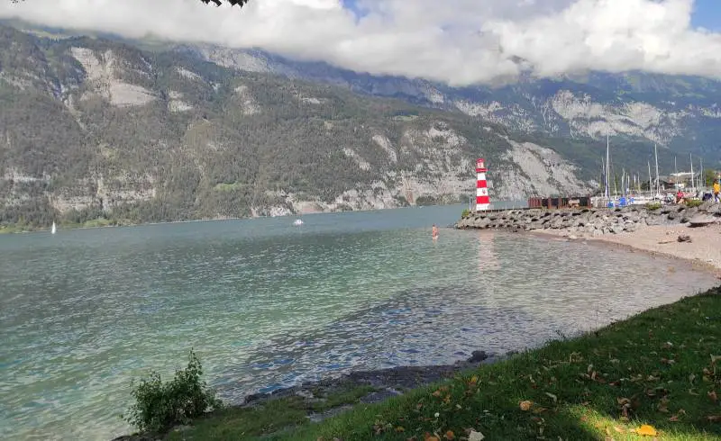 Foto de Leuchtturm Strand con piedra superficie