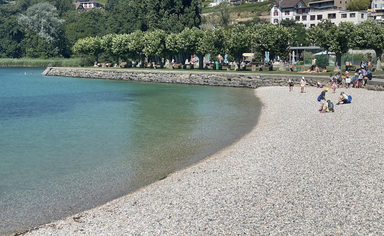 Foto de Saint-Aubin Plage con guijarro gris superficie