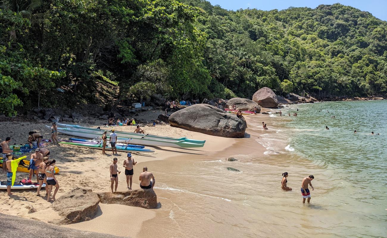 Foto de Playa de Sangava con arena brillante superficie