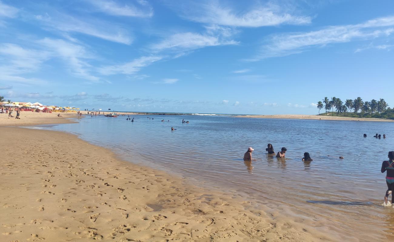 Foto de Praia da Barra con arena brillante superficie