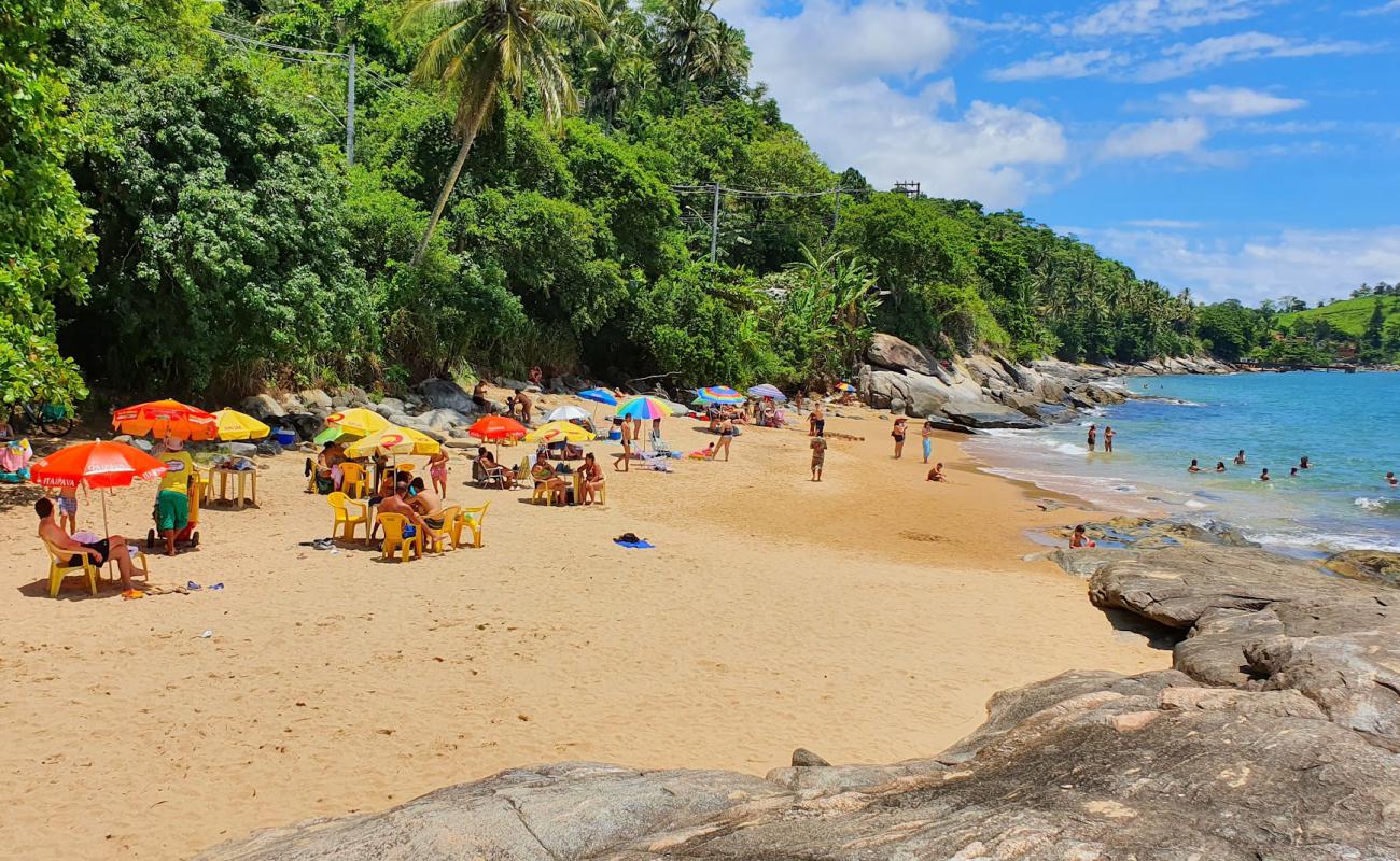 Foto de Praia do Oscar con arena brillante superficie