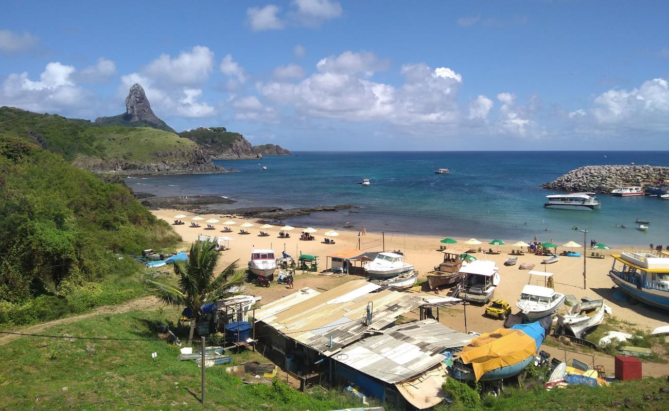 Foto de Praia do Porto de Santo Antonio Noronha con arena brillante superficie