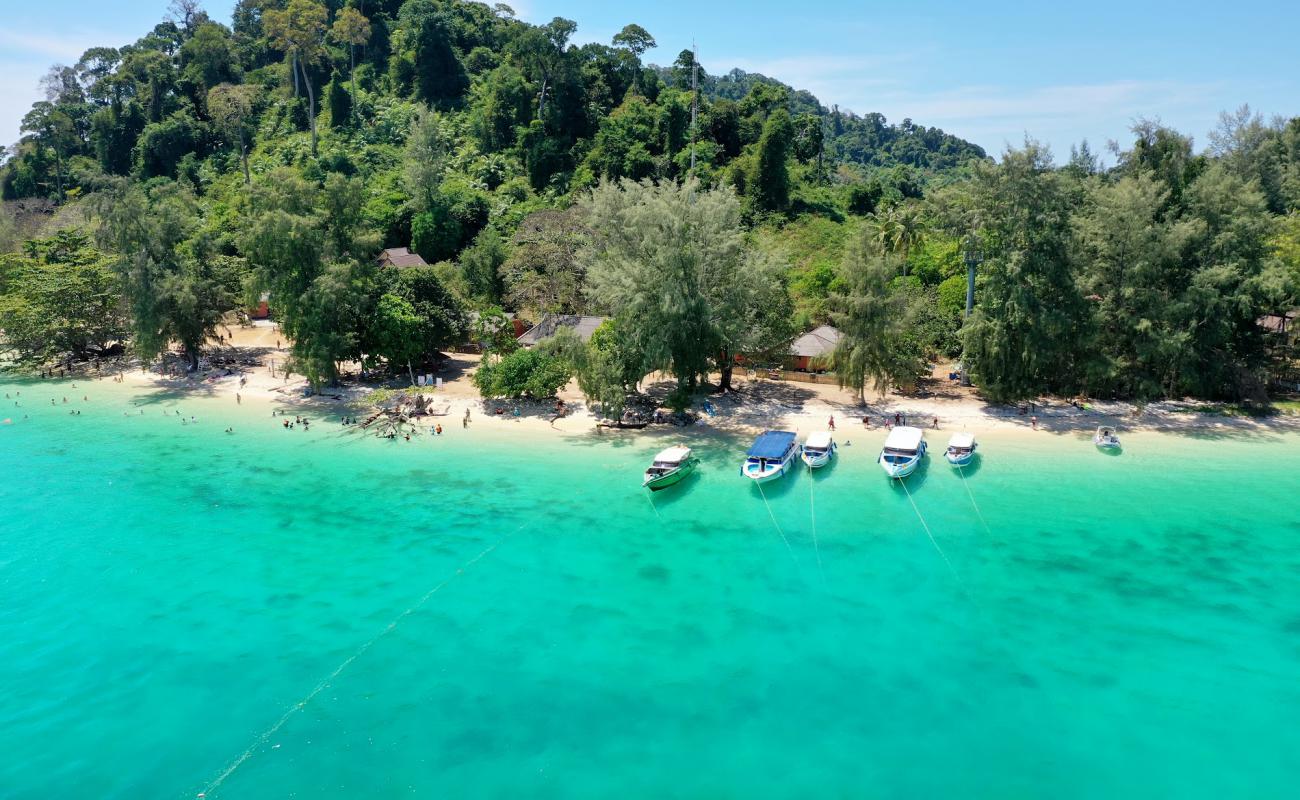 Foto de Koh Kradan Beach con arena blanca superficie