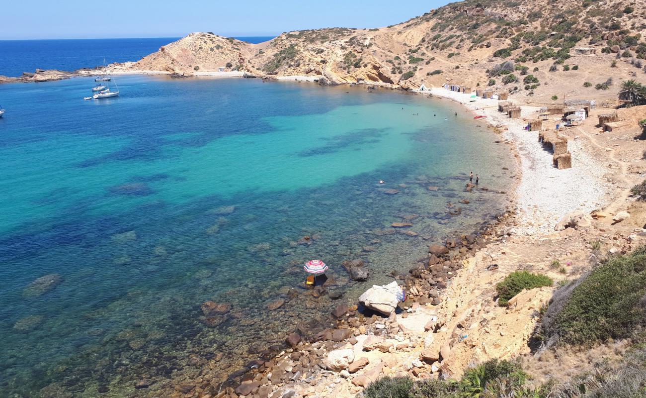 Foto de Korbous Plage con guijarro gris superficie