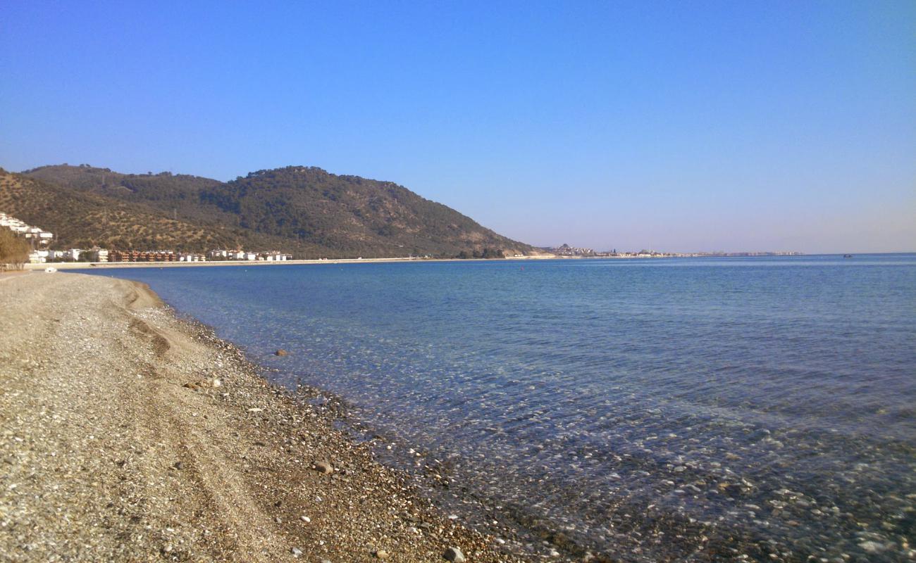 Foto de Antandros beach con guijarro ligero superficie