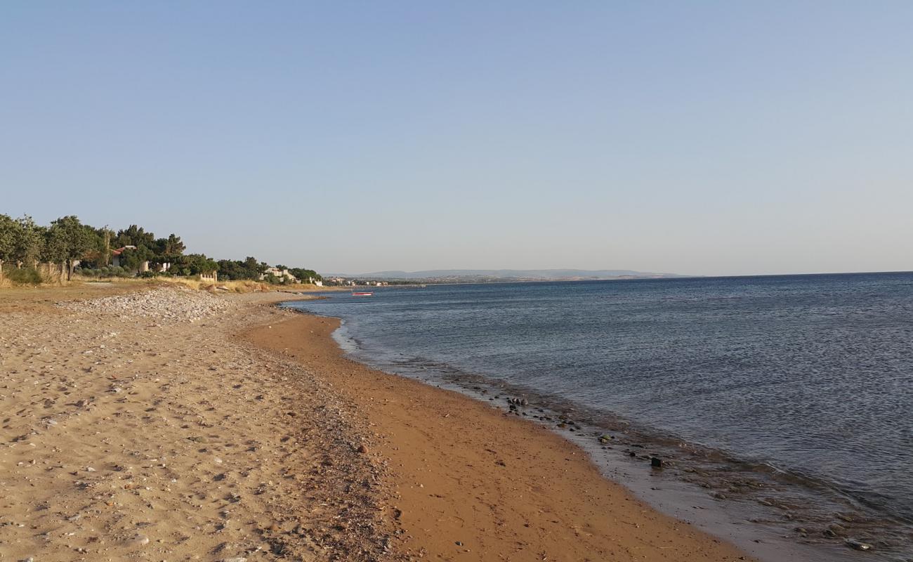 Foto de Agora Camp beach con arena fina y guijarros superficie