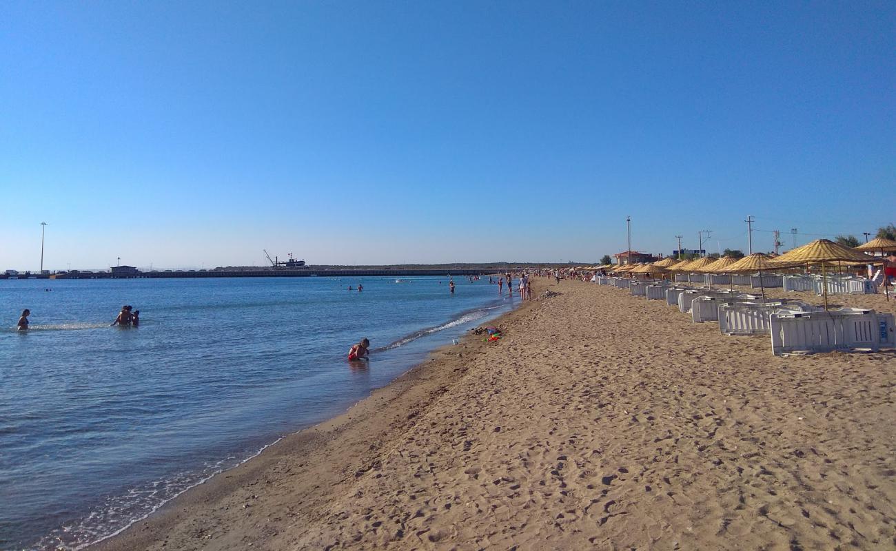 Foto de Playa de Geyikli con arena brillante superficie