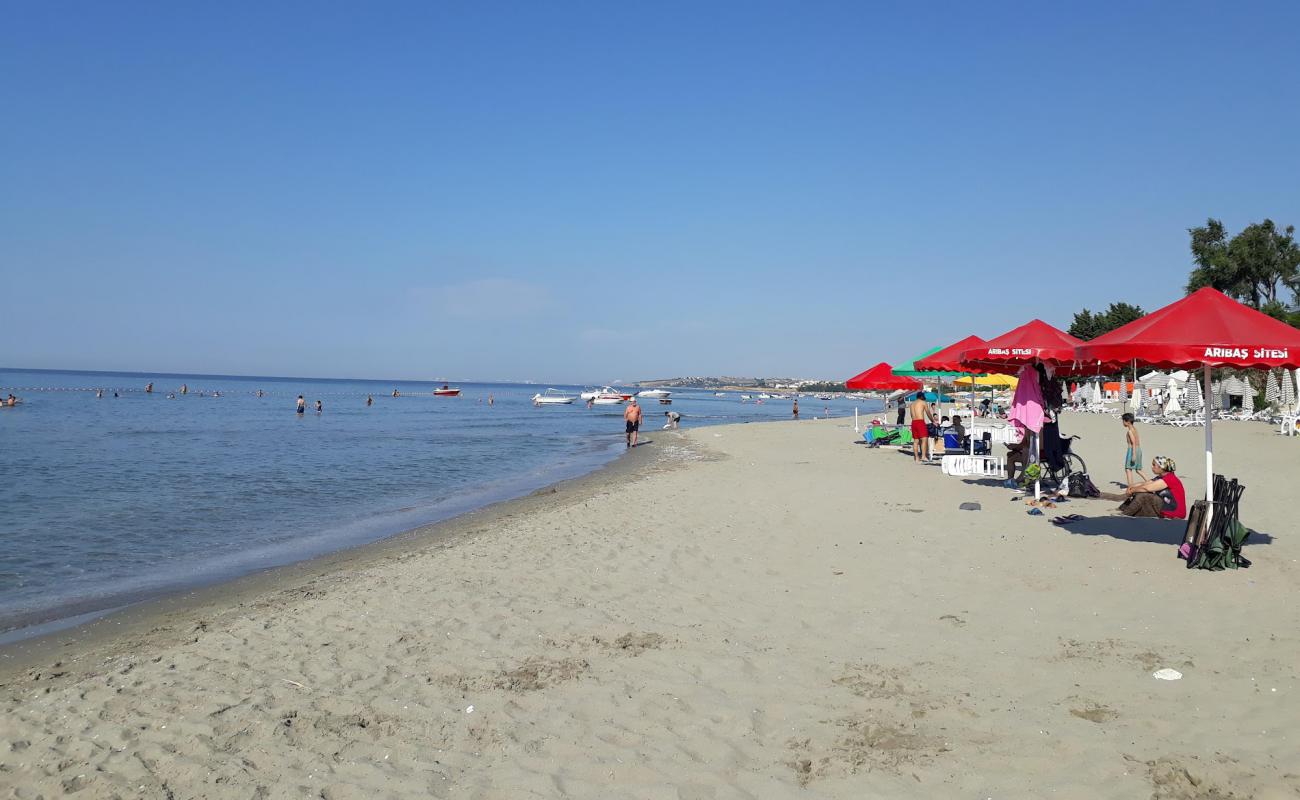 Foto de Ohri beach con arena oscura superficie