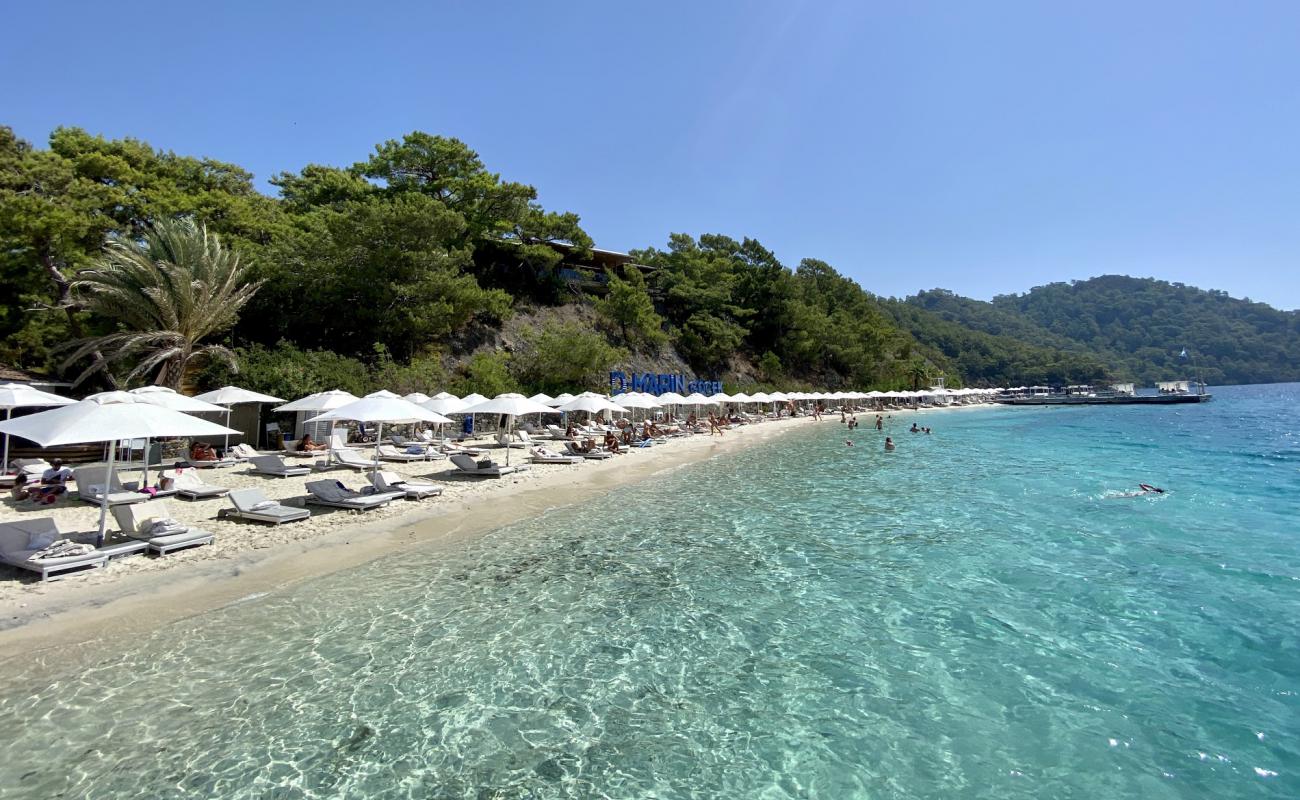 Foto de Playa Mavi Nokta con arena fina blanca superficie