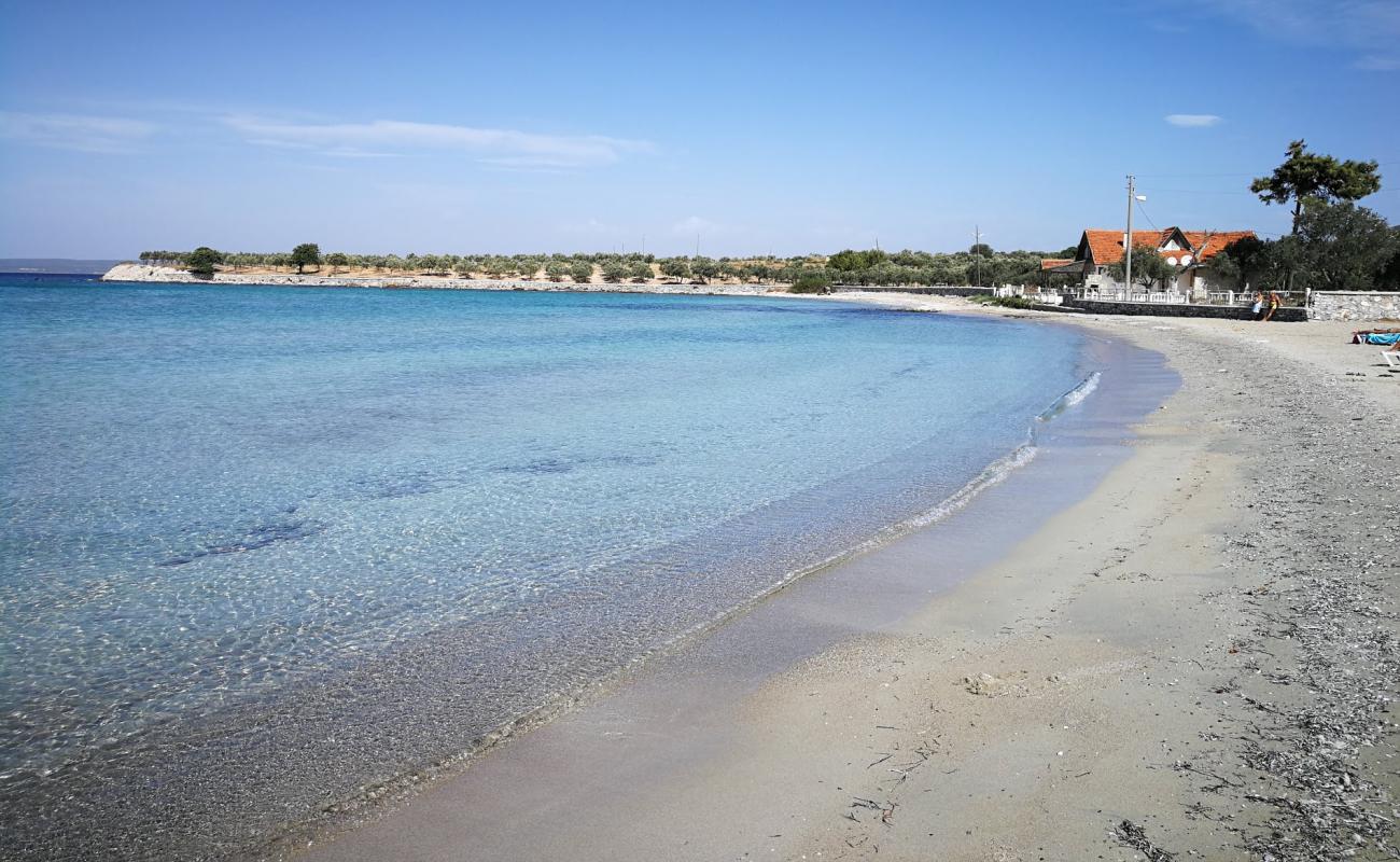 Foto de St. pauli beach con arena brillante superficie