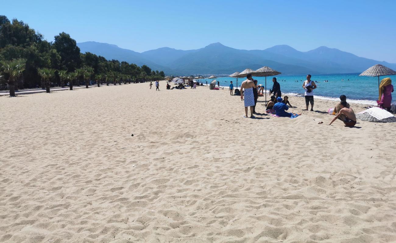 Foto de Kusadasi beach II con arena brillante superficie