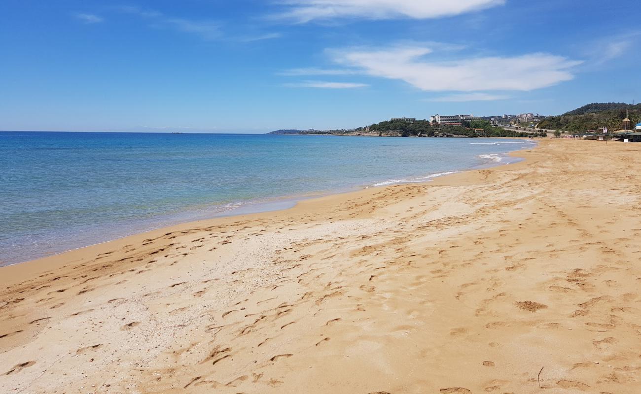 Foto de Incekum beach II con arena fina oscura superficie