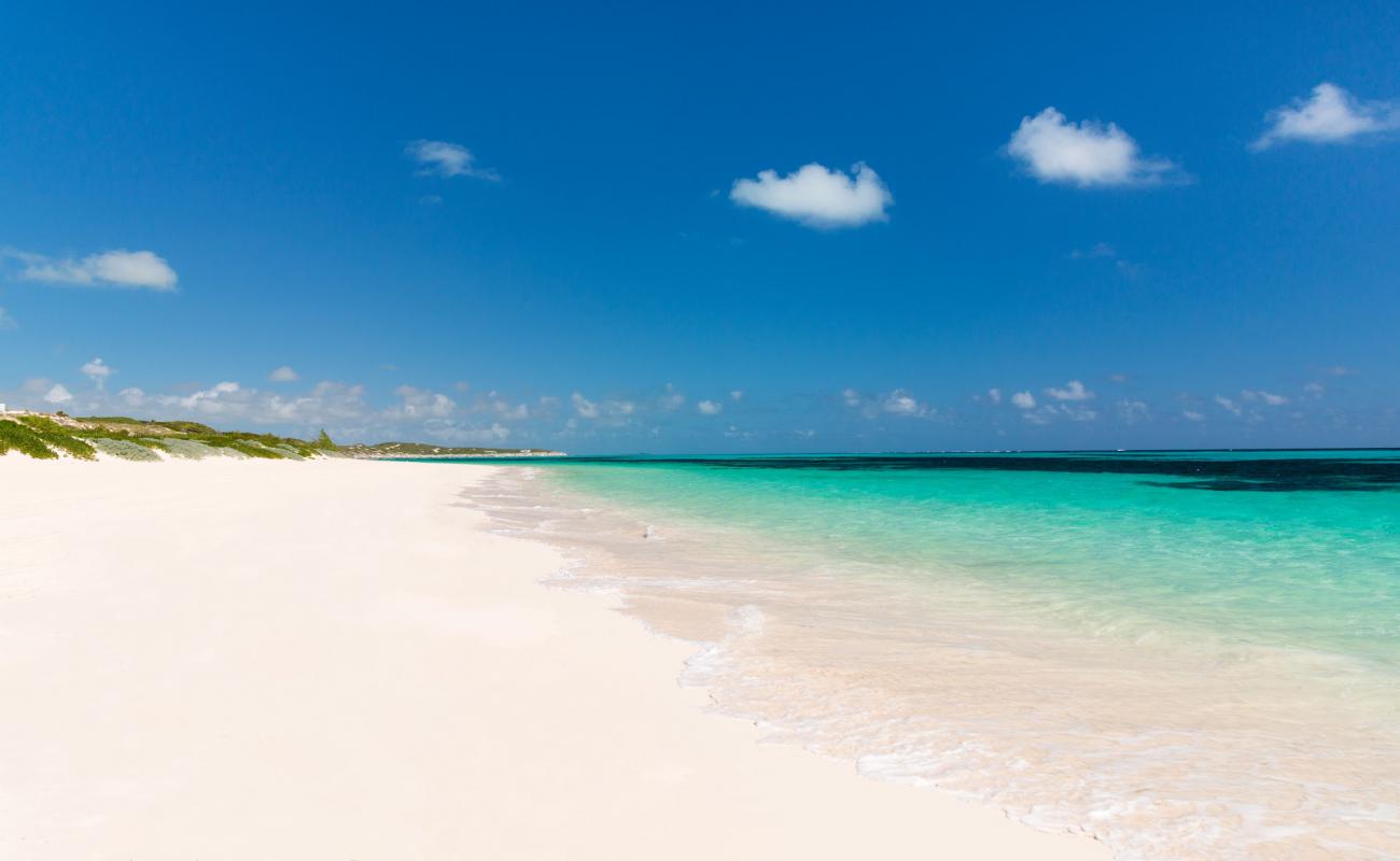 Foto de South Caicos beach con brillante arena fina superficie