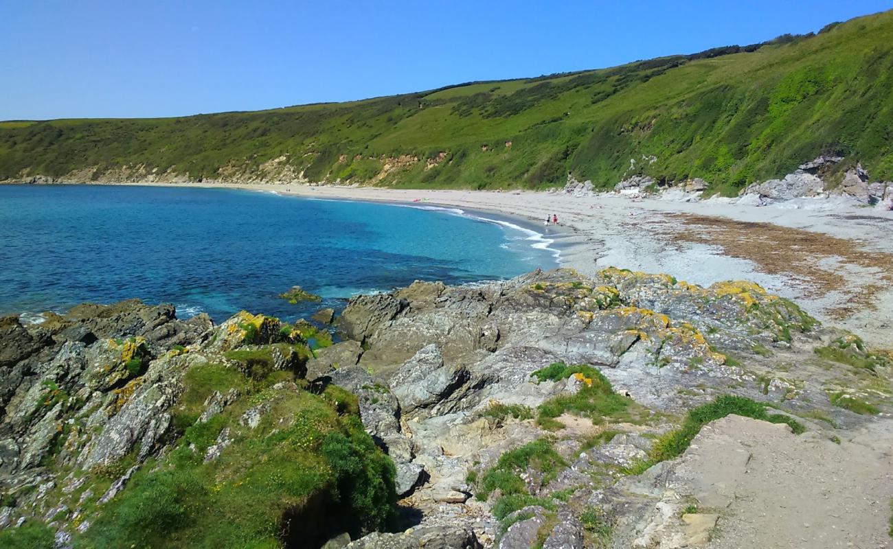 Foto de Playa de la Bóveda con arena gris superficie