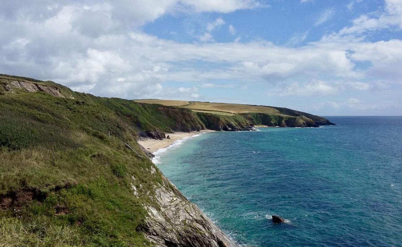 Foto de Porthbeor beach con arena gris superficie