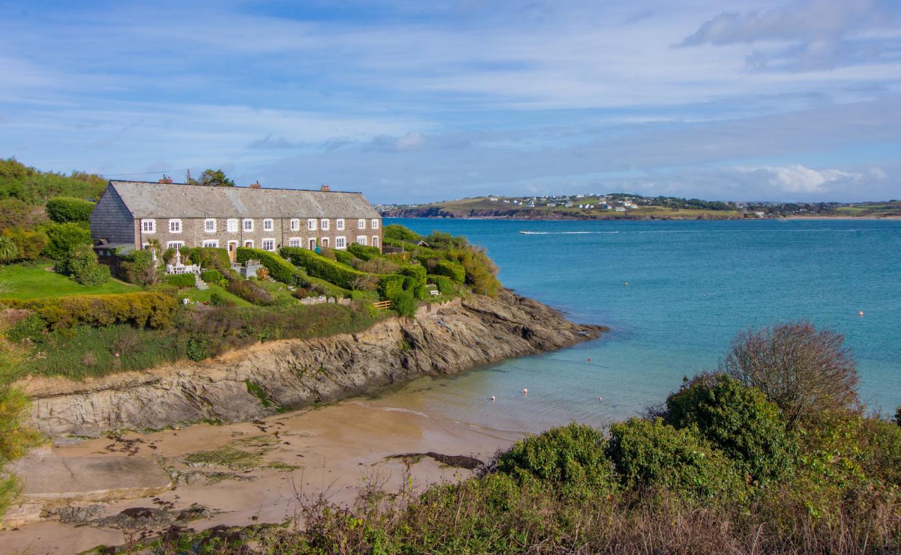 Foto de Hawker's Cove, Padstow con arena brillante superficie