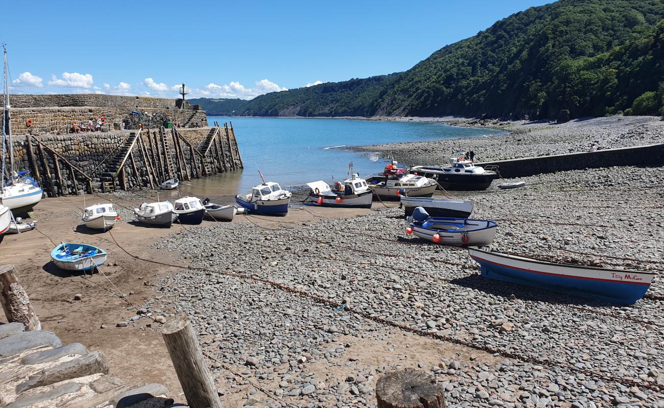 Foto de Playa de Clovelly con guijarro gris superficie